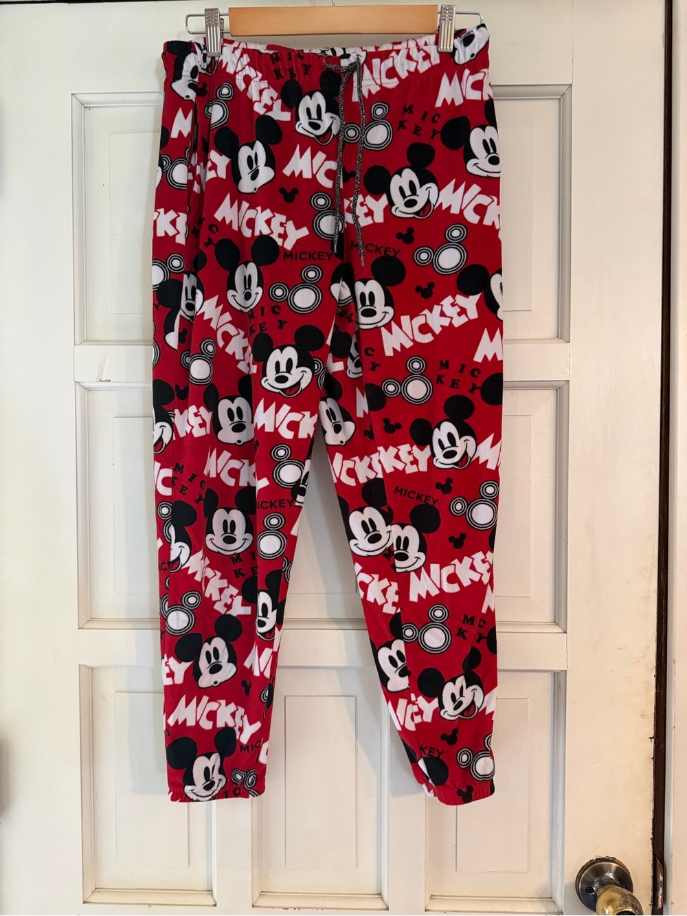 Disney Red Mickey Mouse Fleece Pajama Pants